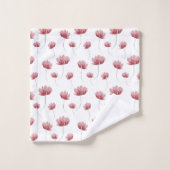 Élégant fleur sauvage aquarelle (Gant de toilette)