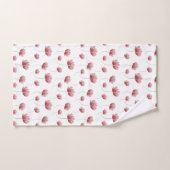 Élégant fleur sauvage aquarelle (Serviette à main)