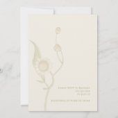 Elégant Fleur sauvage Daisy Baby shower Invitation (Dos)