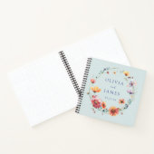 Élégant Fleur sauvage d'été Mariage livre d'hôtes (Intérieur)