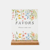 Elégant Fleur sauvage Garden Wedding Faveurs (Recto)