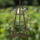 Elégant Fleur sauvage Meadow Mariage Bienvenue