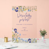 Élégant fleur sauvage Welcome Boho Mariage (Mariage)