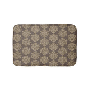 Elegant floraal chique gouden damast patroon badmat
