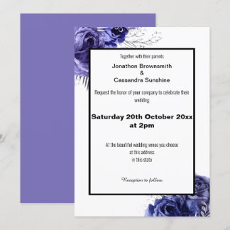 ELEGANT FLORAAL ONTWERPWEDING KAART