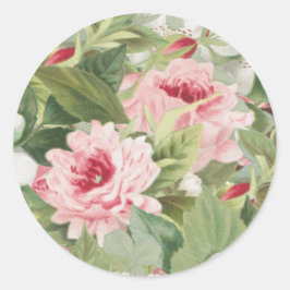 Elegant floraal roos sticker