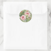 Elegant floraal roos  sticker (Tas)