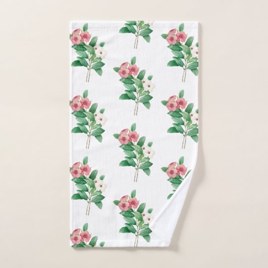 Élégant floral (Serviette à main)