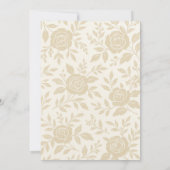 Elégant Floral 80e anniversaire de fête Invitation (Dos)