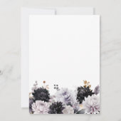 Elegant Floral 80th Birthday Party Kaart (Achterkant)