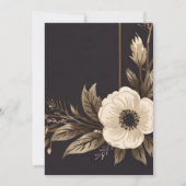 Elégant Floral Abstract Design Invitation (Dos)