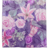 Elegant Floral Achtergrond | Schoengordijn Douchegordijn (Voorkant)