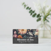 Elegant Floral Achtergrond Visitekaartje (Staand voorkant)