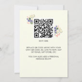 Elegant Floral ANY AGE Photo Birthday  Invitation (Dos)