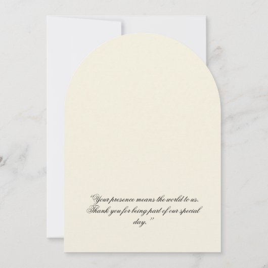 Elegant Floral Arch Wedding Invitation (Dos)