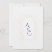 Elegant Floral Arch Wedding Invitation  Kaart (Achterkant)