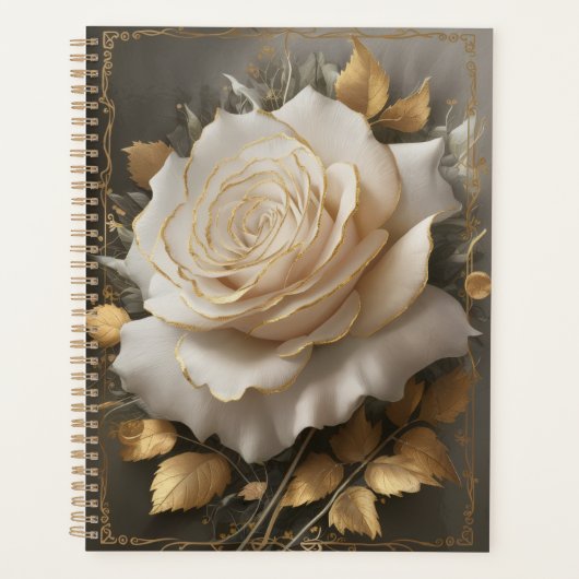 Elegant Floral Art Design Planner (Voorkant)