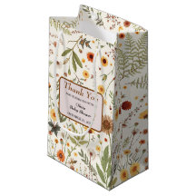 Elegant Floral Baby shower Bedankt Bag