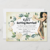 Elegant Floral Bachelorette Kaart (Voorkant)