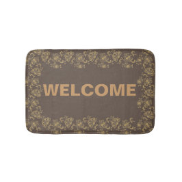 Elegant Floral Bath Mat