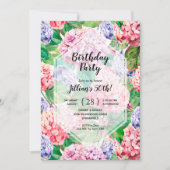 Elegant Floral Birthday Party (Voorkant)