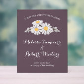 Elégant floral blanc Mariage pourpre (Neutre)