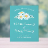 Elégant floral blanc Mariage Turquoise (Neutre)