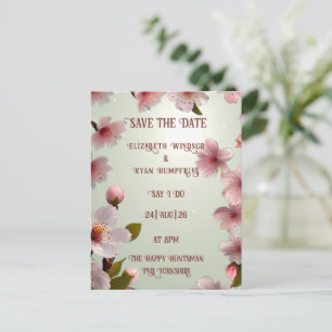 Elégant Floral Blossom Wedding Invitations