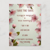 Elégant Floral Blossom Wedding Invitations (Devant)