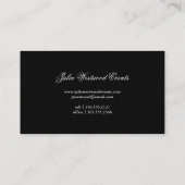 Elegant Floral Blush Pink Visitekaartje (Achterkant)