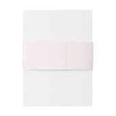 Elegant Floral Blush Pink Wedding Uitnodigingen Wikkel (Achterkant Voorbeeld)