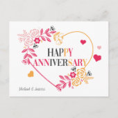 Elégant Floral Bonne Carte Anniversaire (Devant)