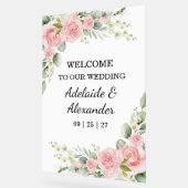 Elegant Floral Botanical Rose Pink Wedding (Angle)