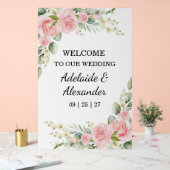 Elegant Floral Botanical Rose Pink Wedding (Mariage)