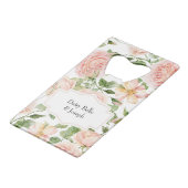 Elegant Floral Botanical Rose Pink Wedding (Dos Angle)