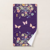 Élégant floral botanique (Serviette à main)