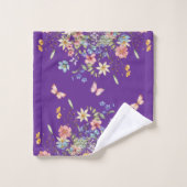 Élégant floral botanique (Gant de toilette)