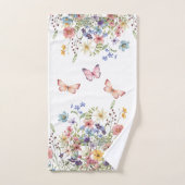 Élégant floral botanique (Serviette à main)