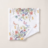 Élégant floral botanique (Gant de toilette)