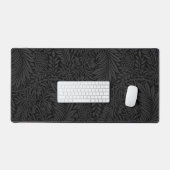 Élégant floral botanique noir (Clavier et souris)