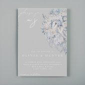 Elegant Floral Bouquet Wedding Invitation