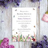 Elegant Floral Bridal Brunch Kaart