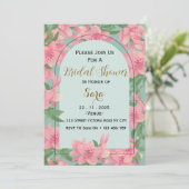 Elegant Floral Bridal Shower Invitation (Debout devant)