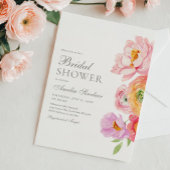 Elegant Floral Bridal Shower Invitation