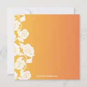 Elegant Floral Bridal Shower Invitation Herfst Kaart (Achterkant)