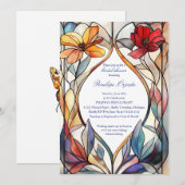 Elegant Floral Bridal Shower Kaart (Voorkant / Achterkant)