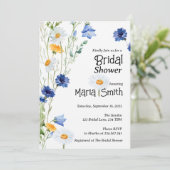 Elegant Floral Bridal Shower Kaart (Staand voorkant)