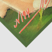 Elegant  Floral Briefkaart Weefpapier Tissuepapier (Detail)