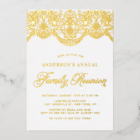 Elegant Floral Brocade Lace Family Reunion