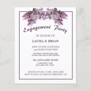 Elegant Floral Budget Engagement Party